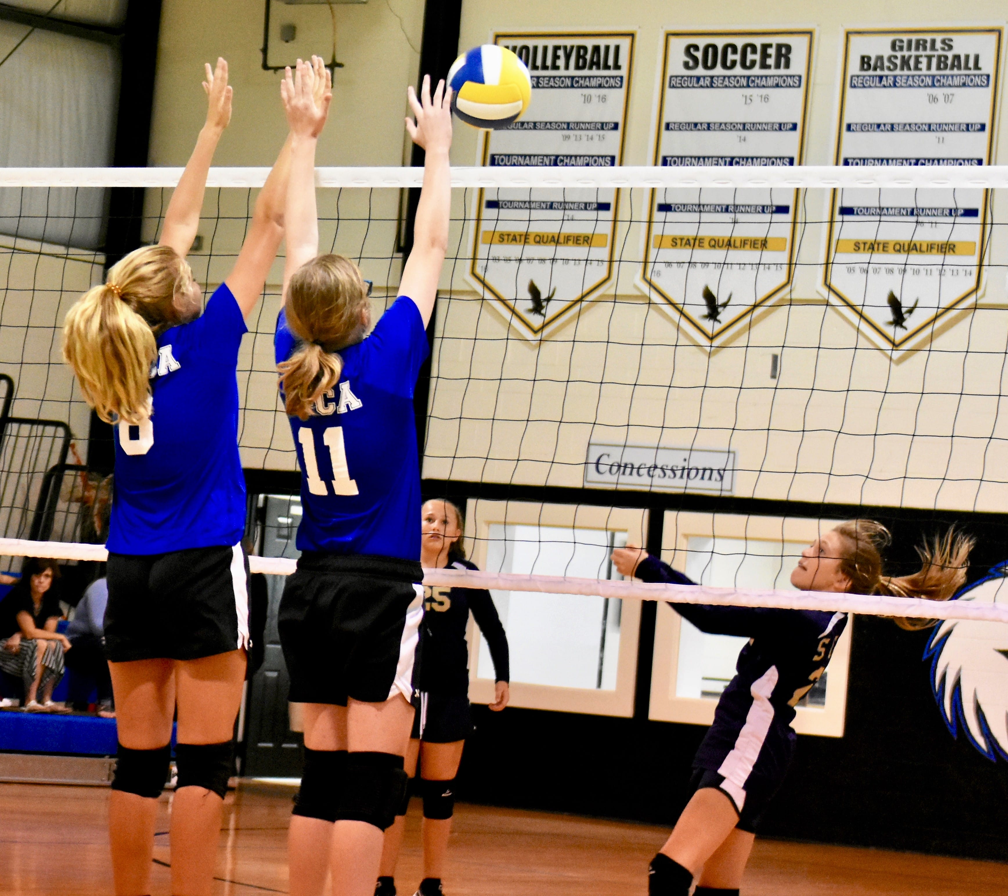 CFCA middle school volleyball moves record to 70