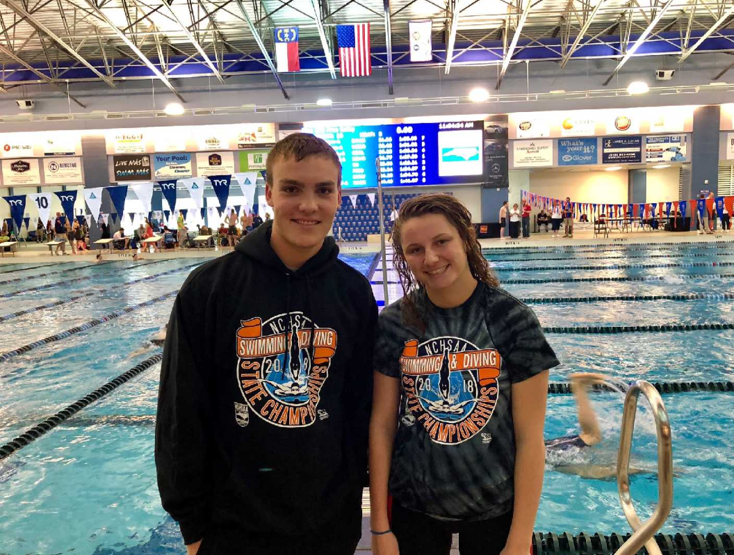 Bailey gets point in state swim  meet