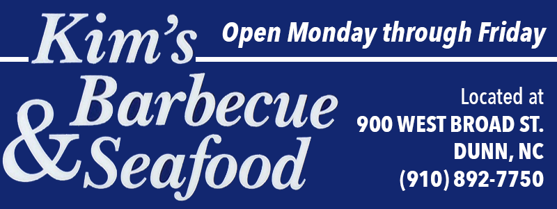 Kim's Barbecue & Seafood | 900 W. Broad St., Dunn, (910) 892-7750 | Open Monday through Friday
