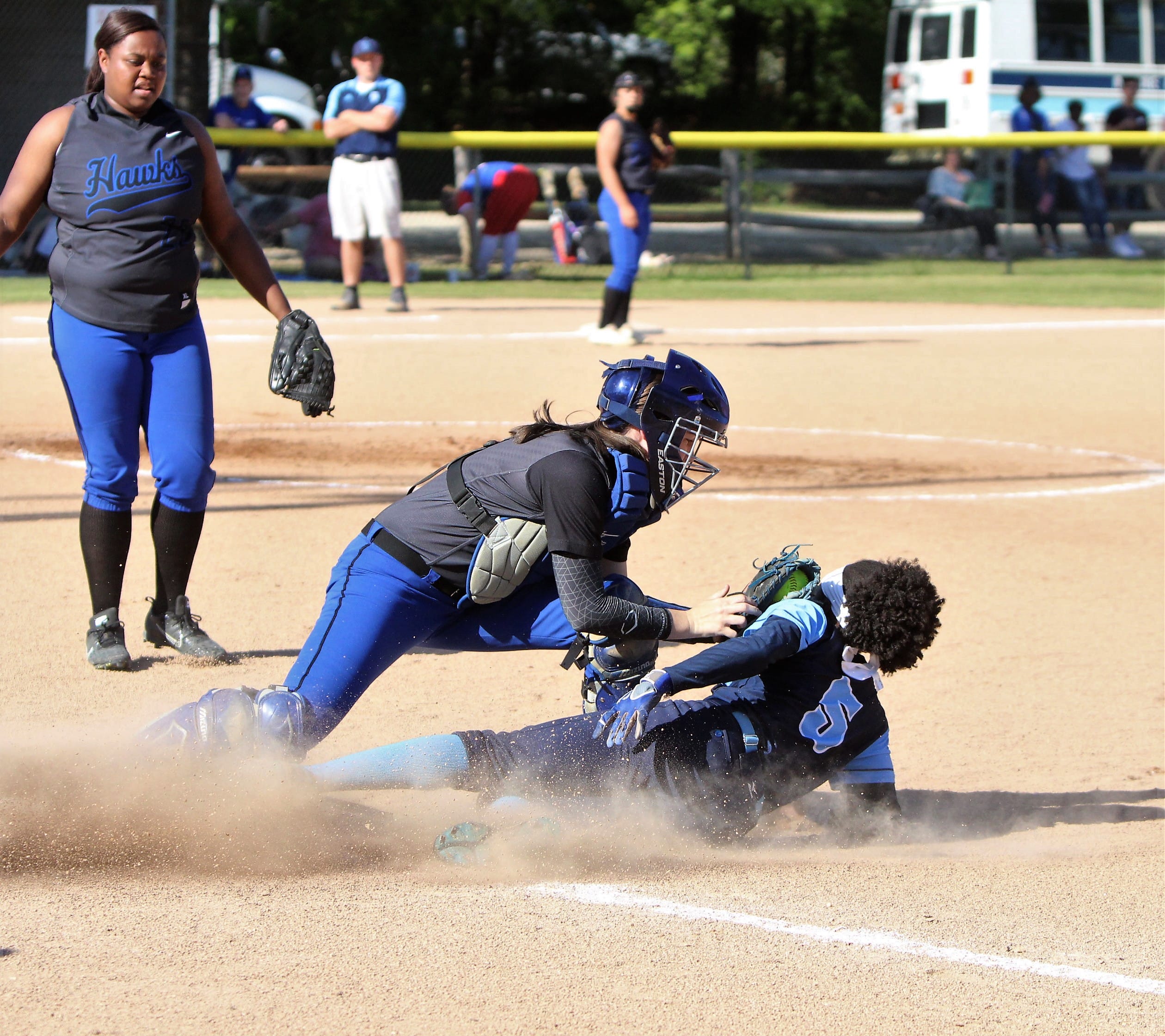 Hawks in Tri-County Six softball final after turning back Union Pines