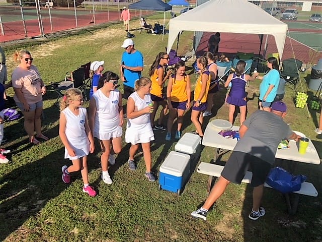 Fifth-grader earns singles point