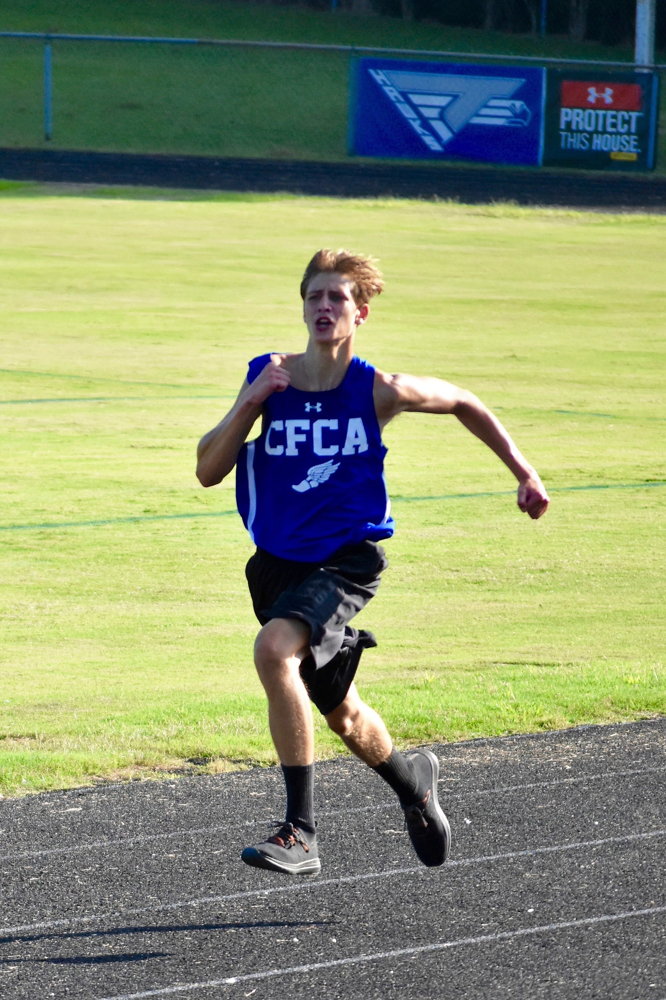 Eagles run at Triton as meet is shortened due to heat