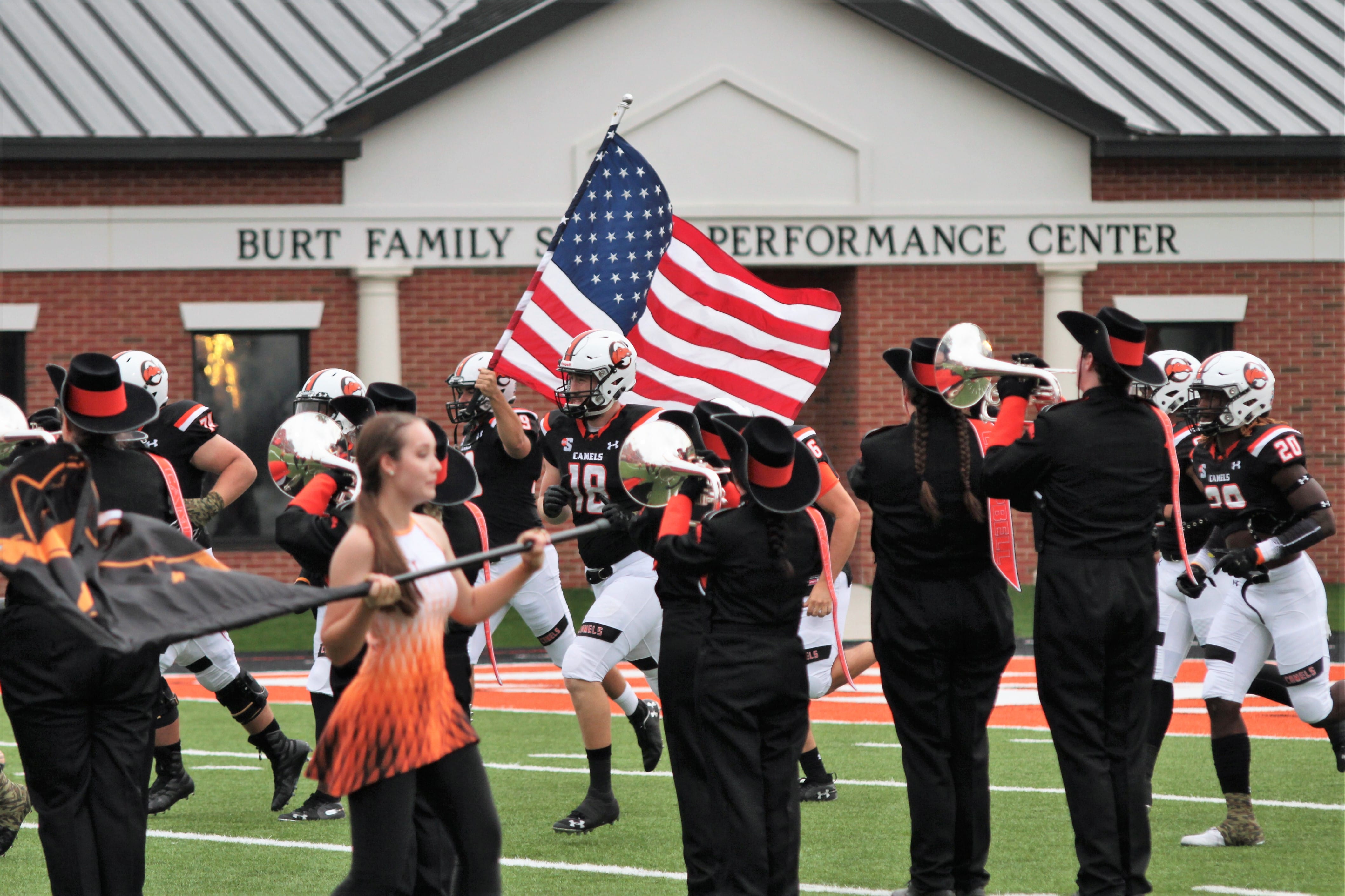 Campbell gridders get fifth win, 49-3