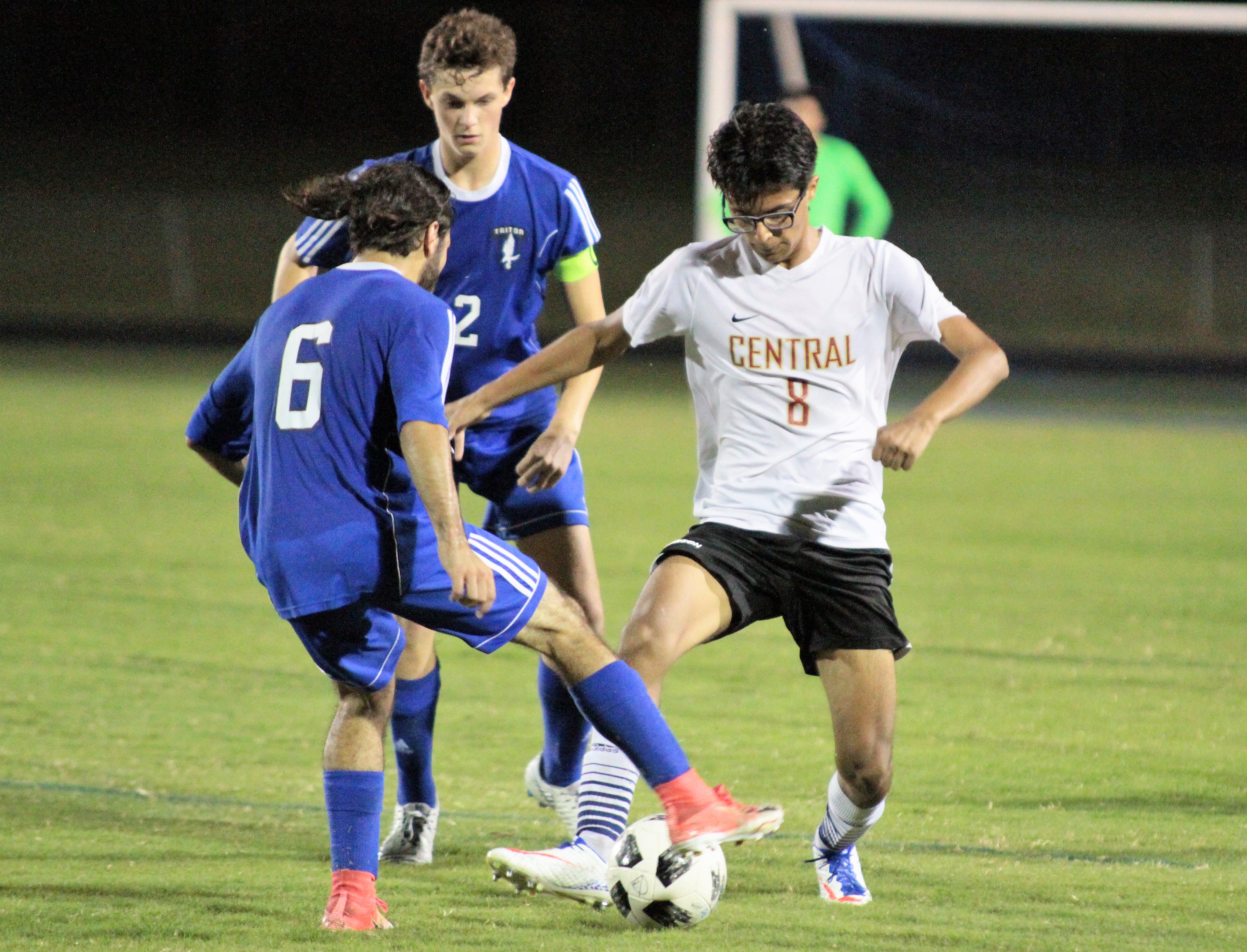 Harnett Central varsity boys soccer takes 4-2 triumph at Triton