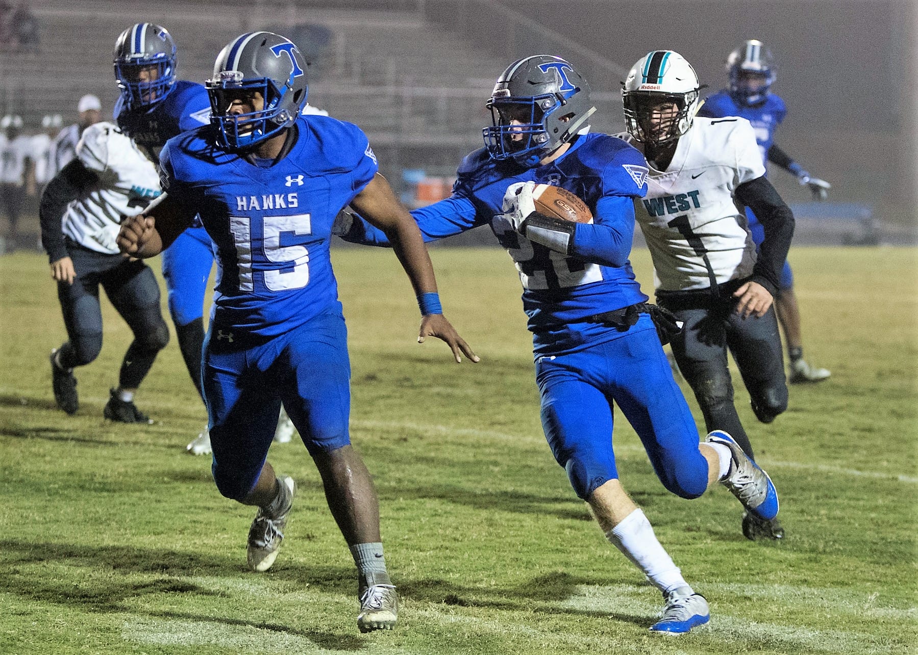 Skirmish ends Triton’s 27-0 win