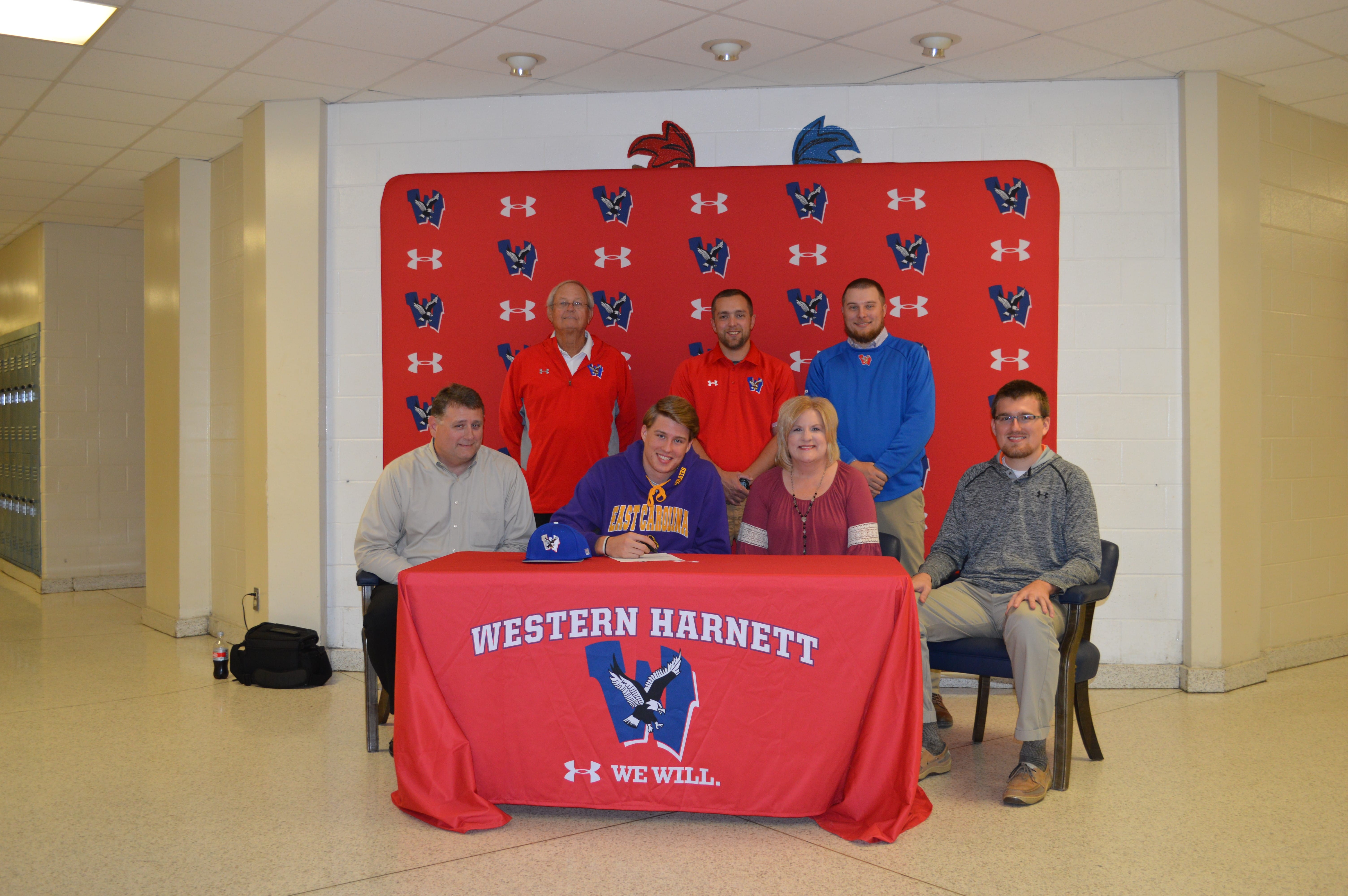 Bradley Wilson of Western Harnett signs for baseball with East Carolina