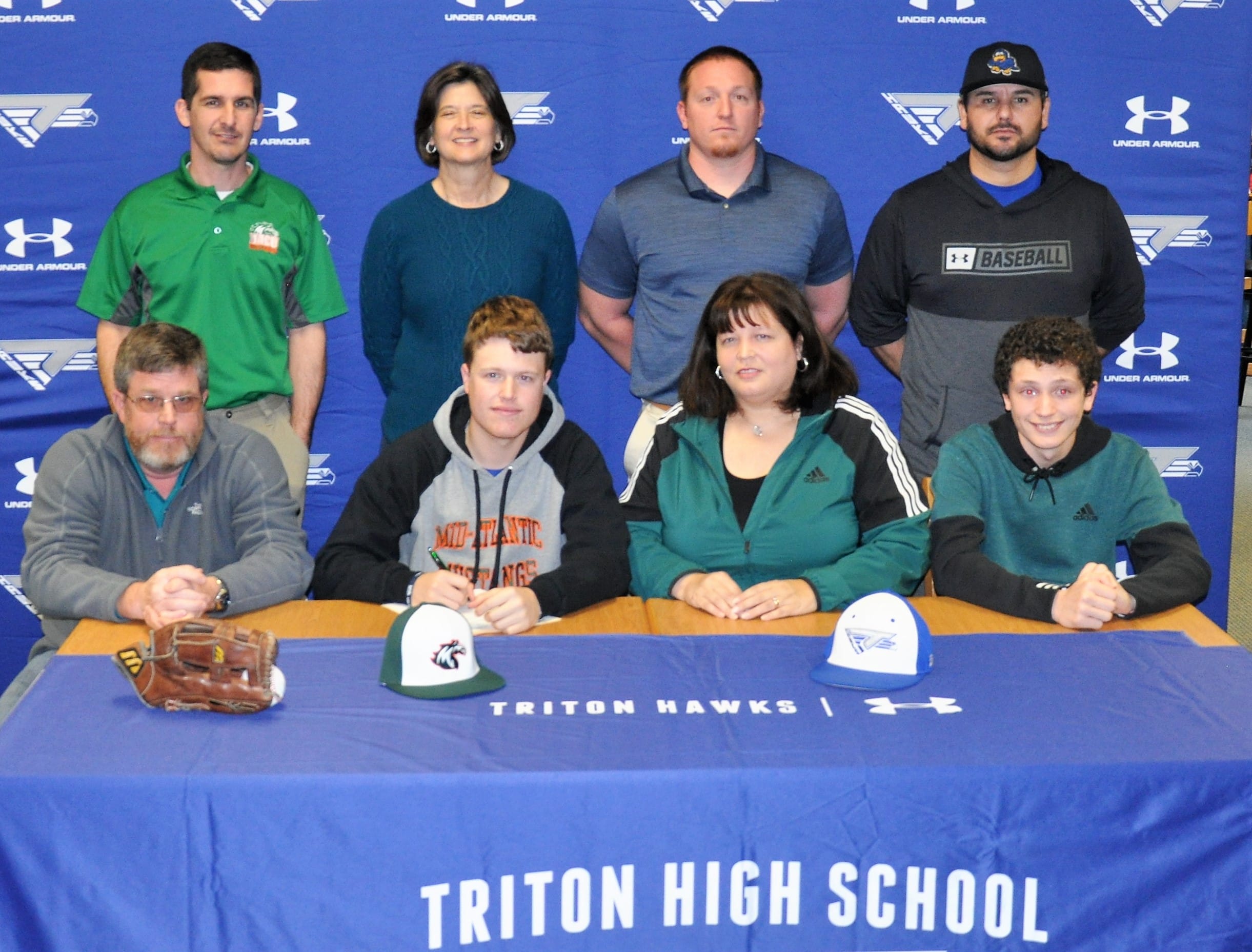 Parker Crews signs for baseball at Mid-Atlantic Christian