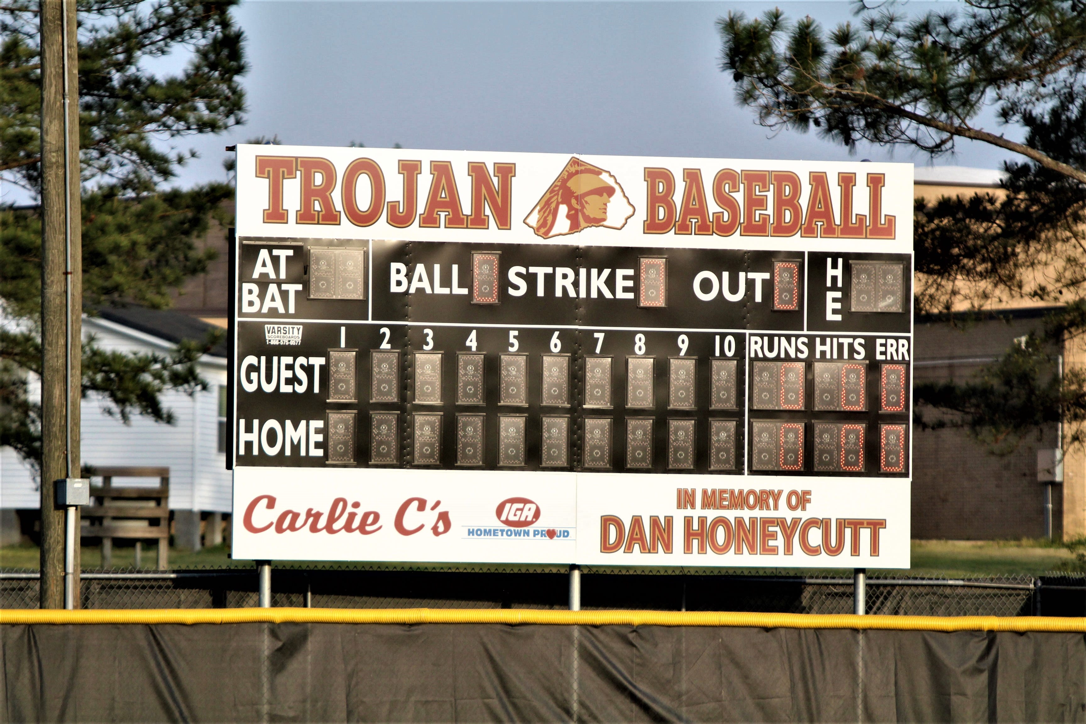 New scoreboard shows Central with 13-12 Senior Night win