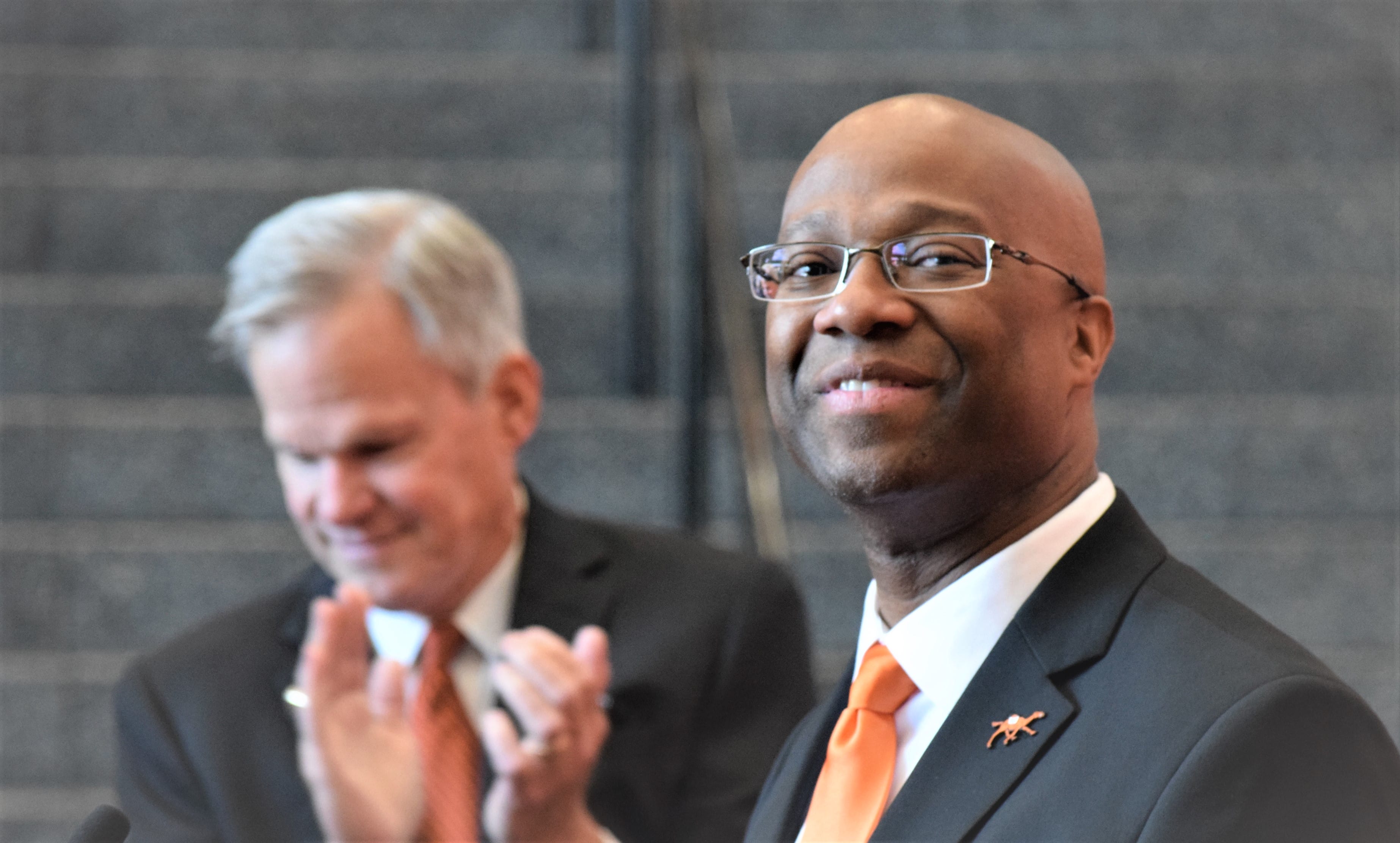 Campbell introduces new athletic director Omar Banks
