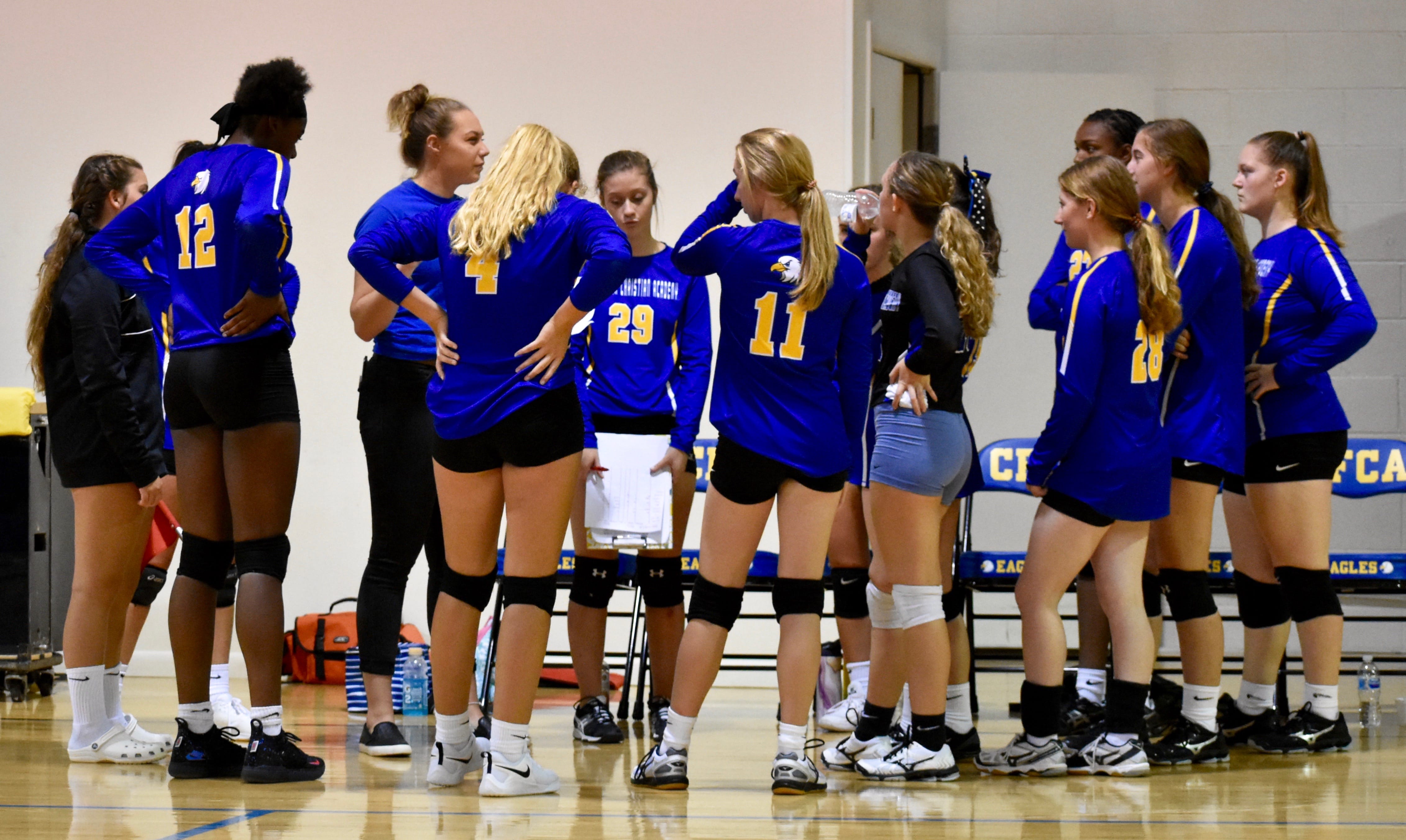 CFCA takes first home varsity volleyball match