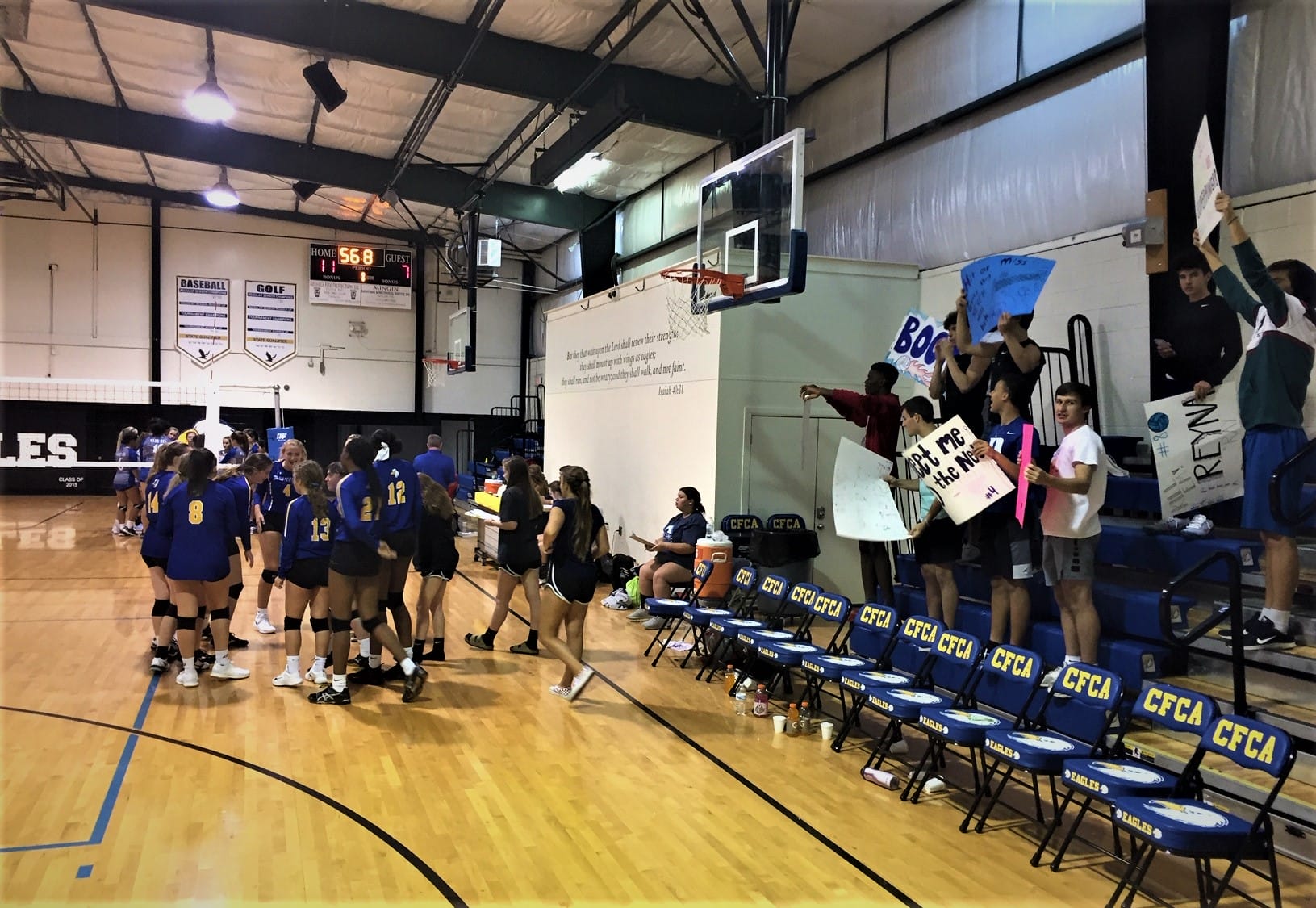 Eagles sweep in volleyball
