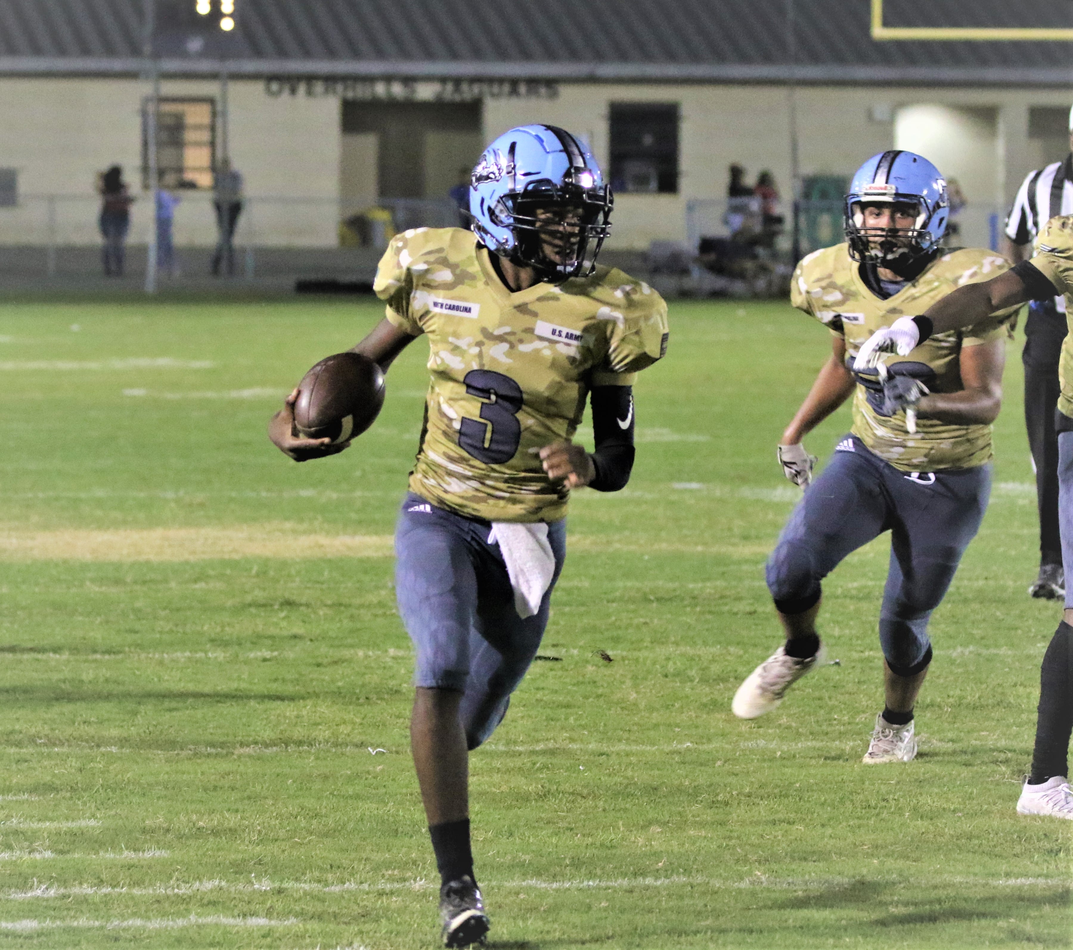 Overhills’ Perkins shows firepower on Military Appreciation Night