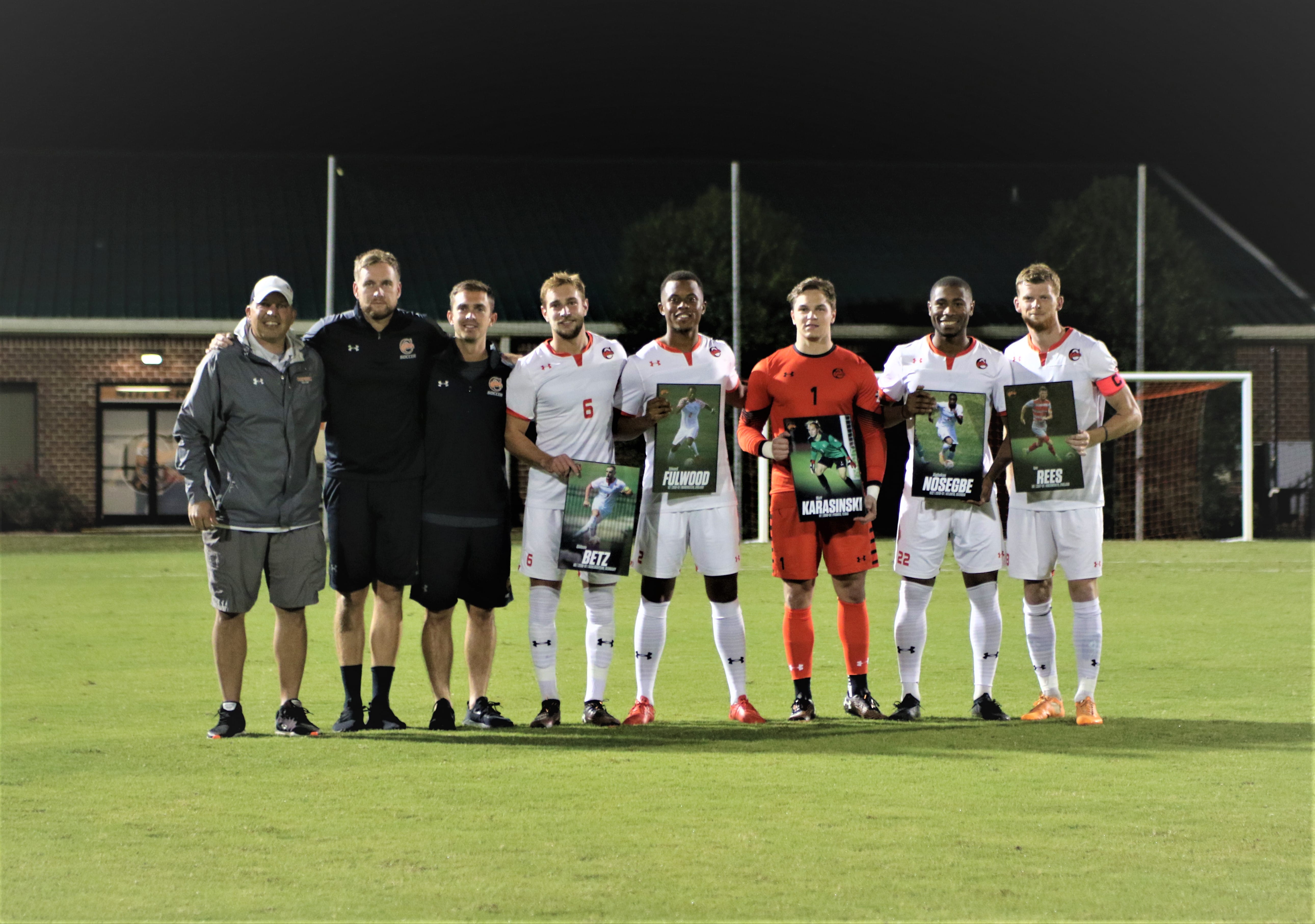 Camels prevail, 8-0, over Lancers on men’s soccer Senior Night