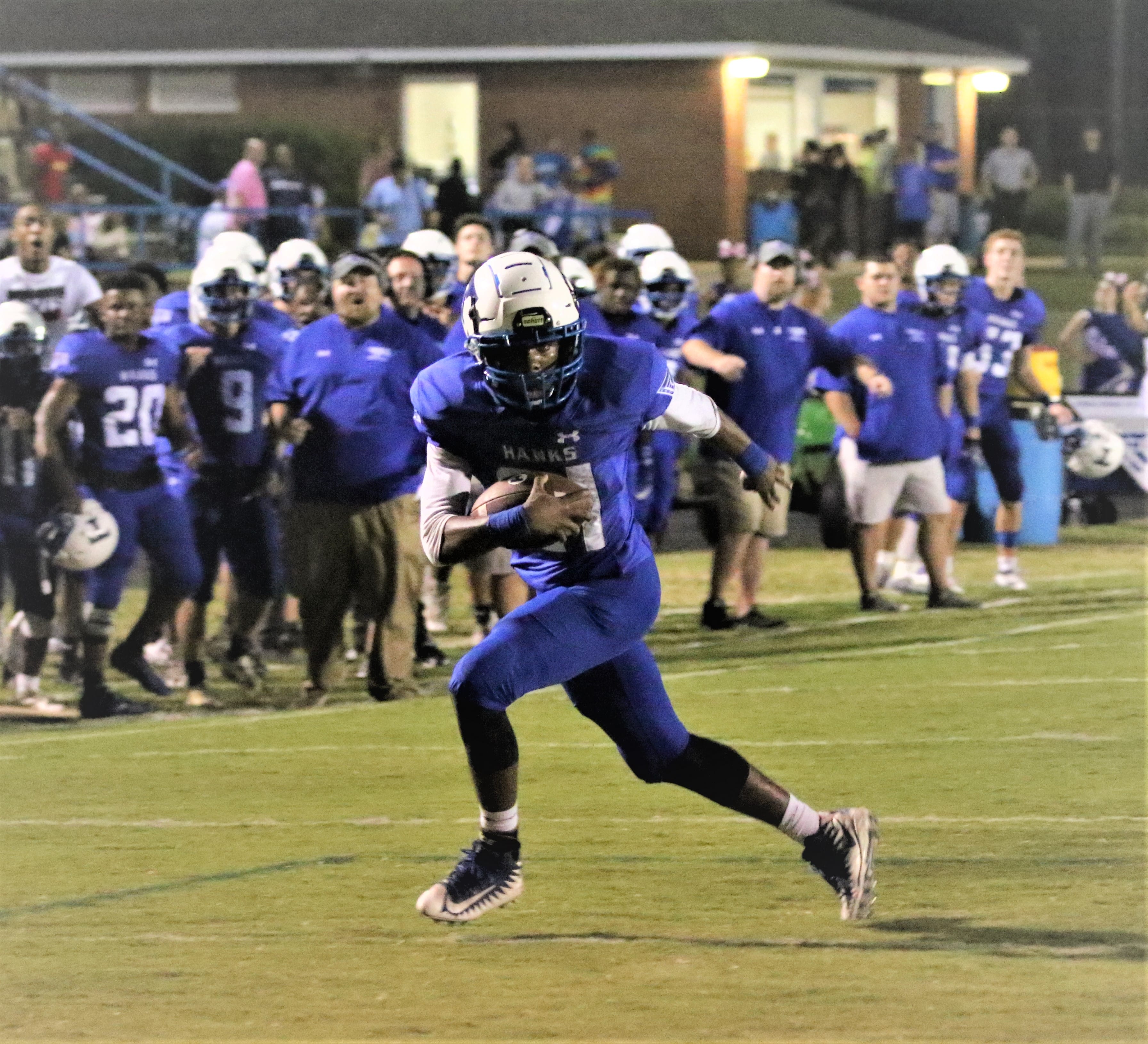 Hawks edged 12-7 by Fike in suspended game with Sanders sidelined