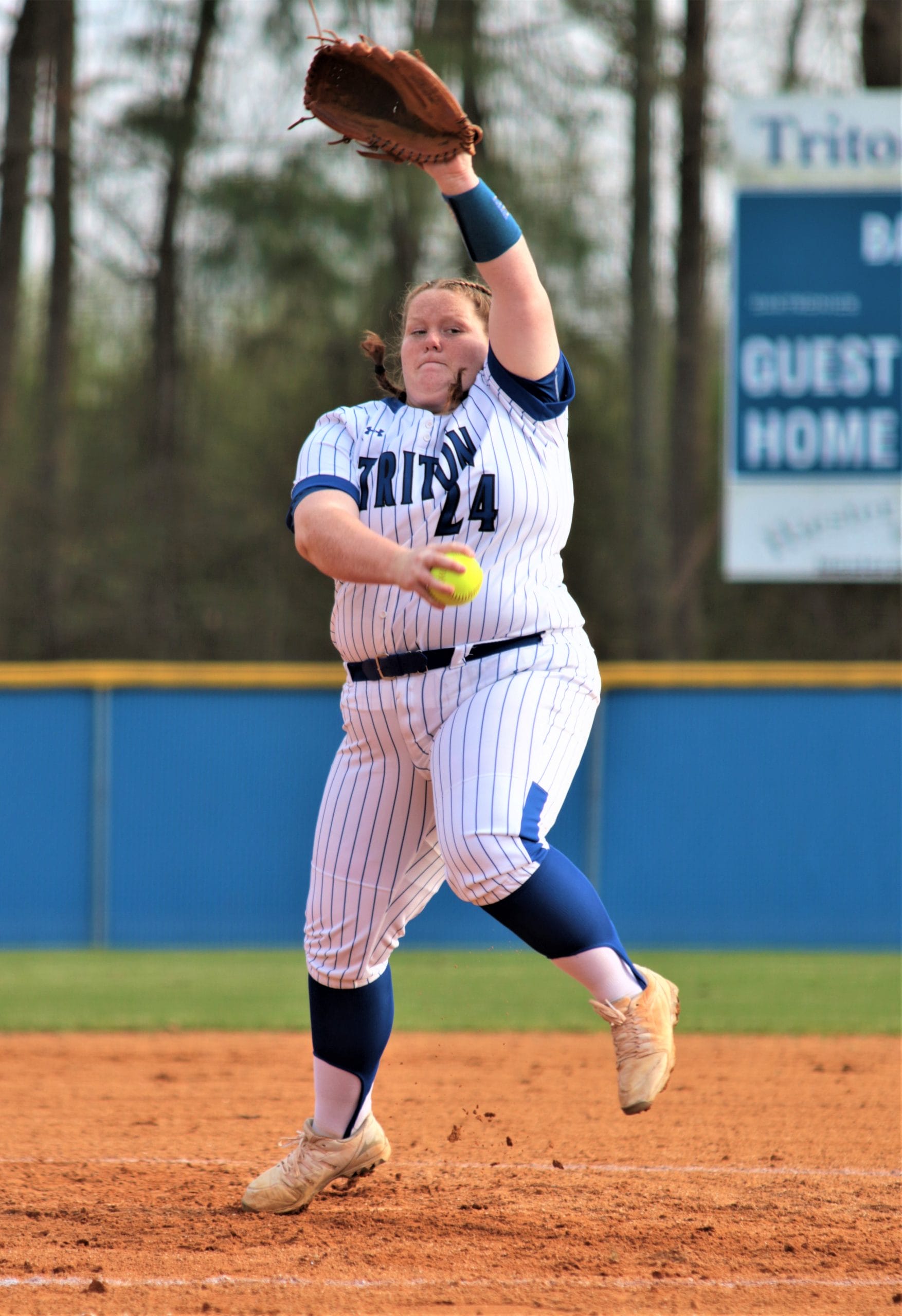 Bass strikes out all nine for Hawks in 15-0 softball win