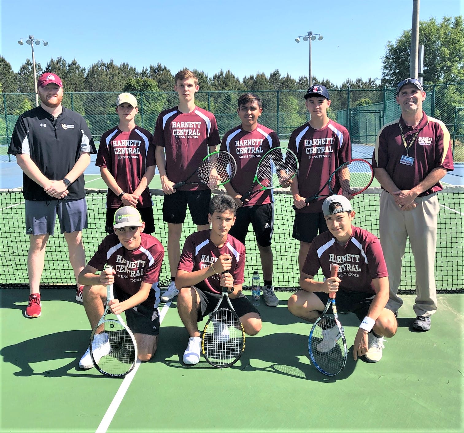 Harnett Central honors tennis seniors, tops Triton