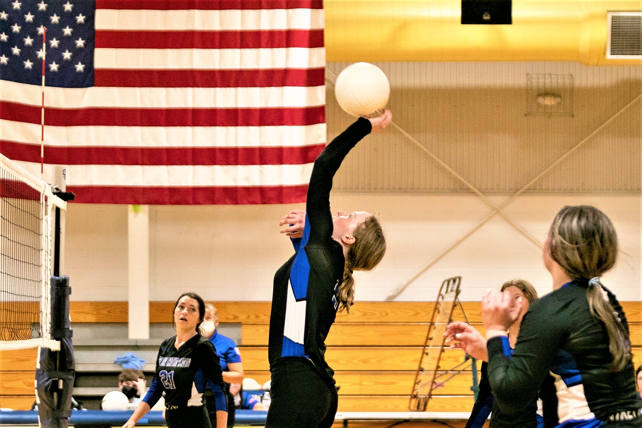 Eagles get volleyball victories on three levels