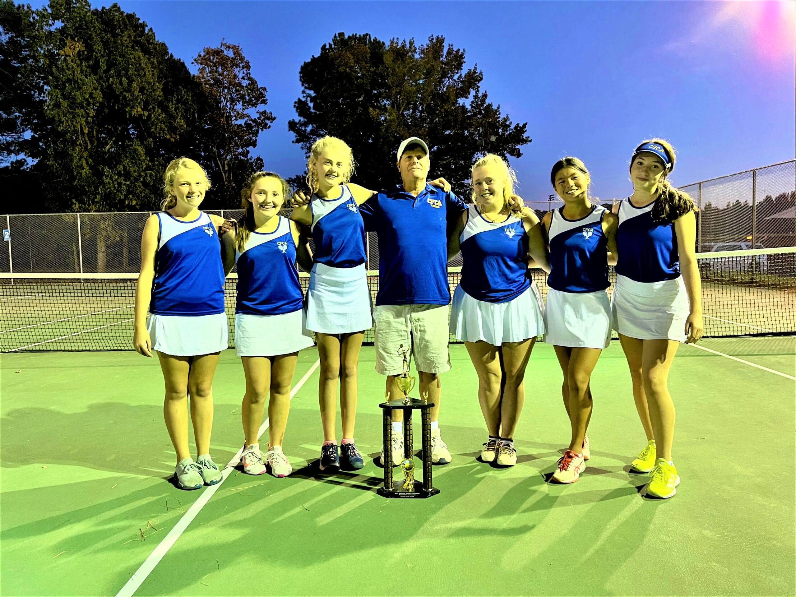 Doubles key Sandhills tournament title for CFCA in girls tennis