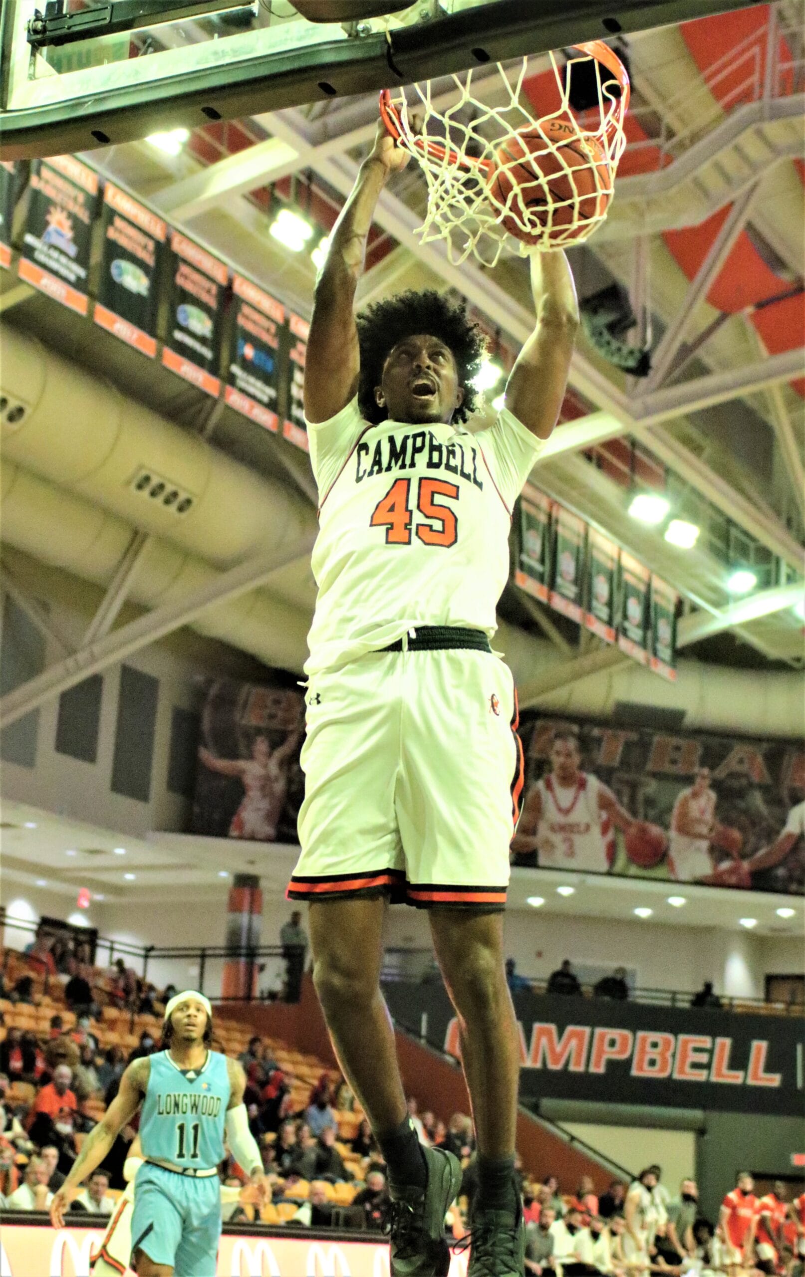 League champion Longwood tops Campbell men, 60-55
