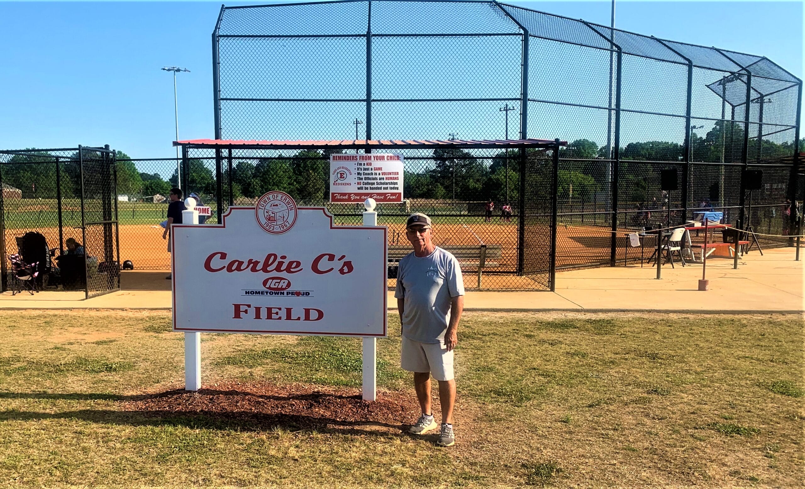 Erwin starts baseball, softball