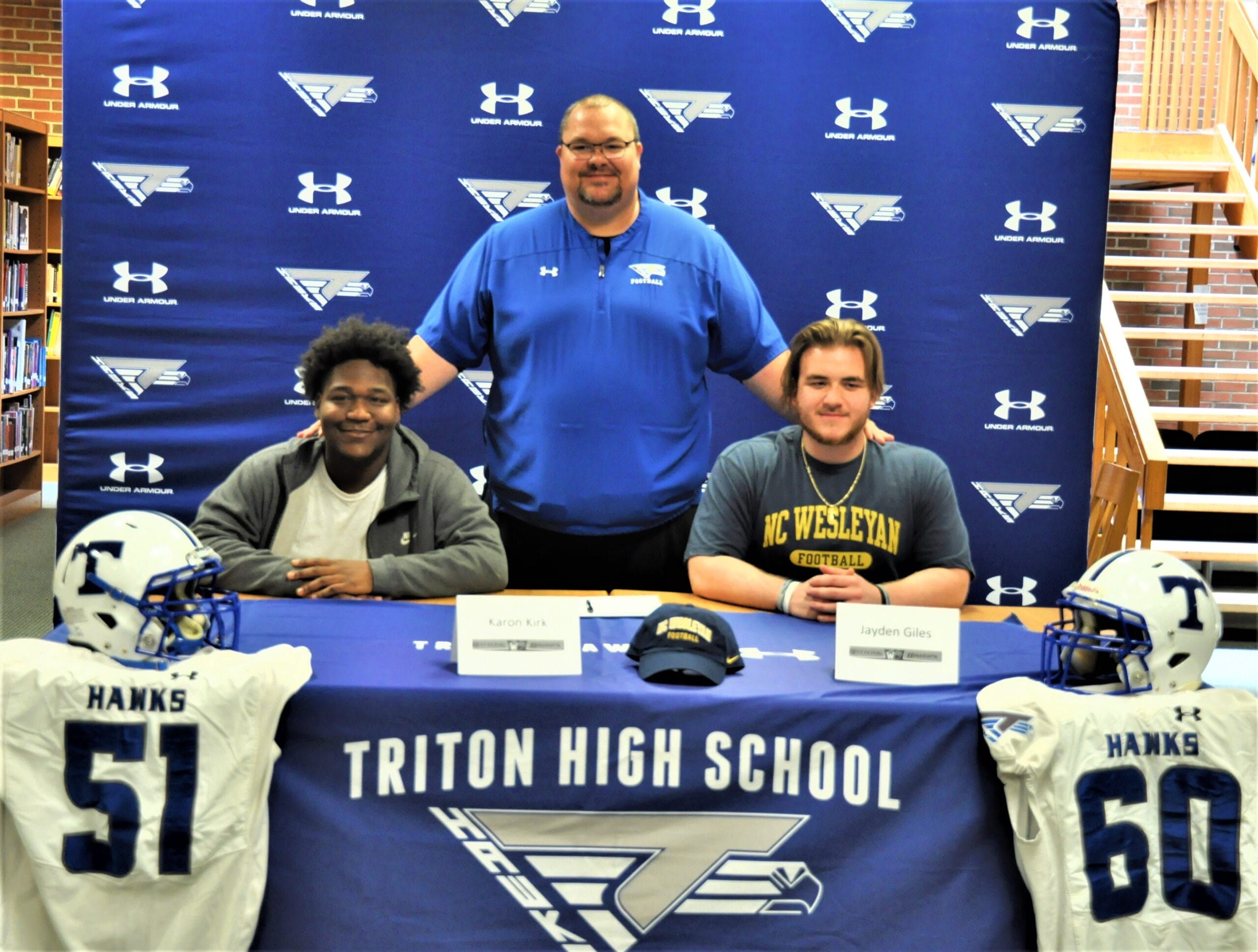 Triton duo signs with N.C. Wesleyan