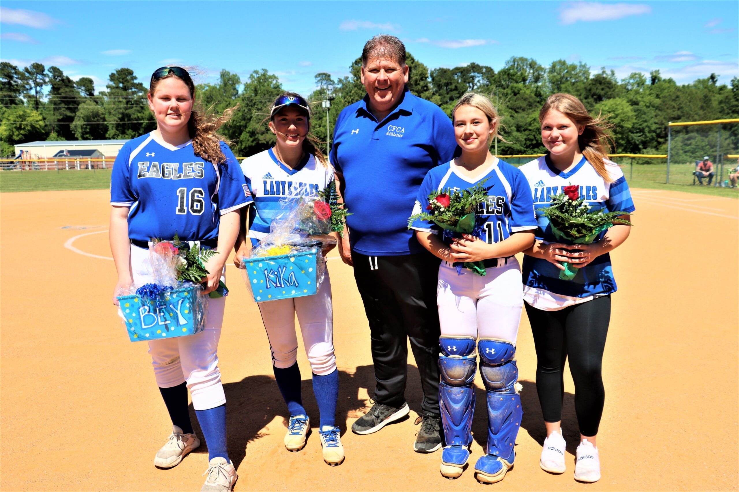 Eagles close dominant middle school softball season with title on 8th-grade day