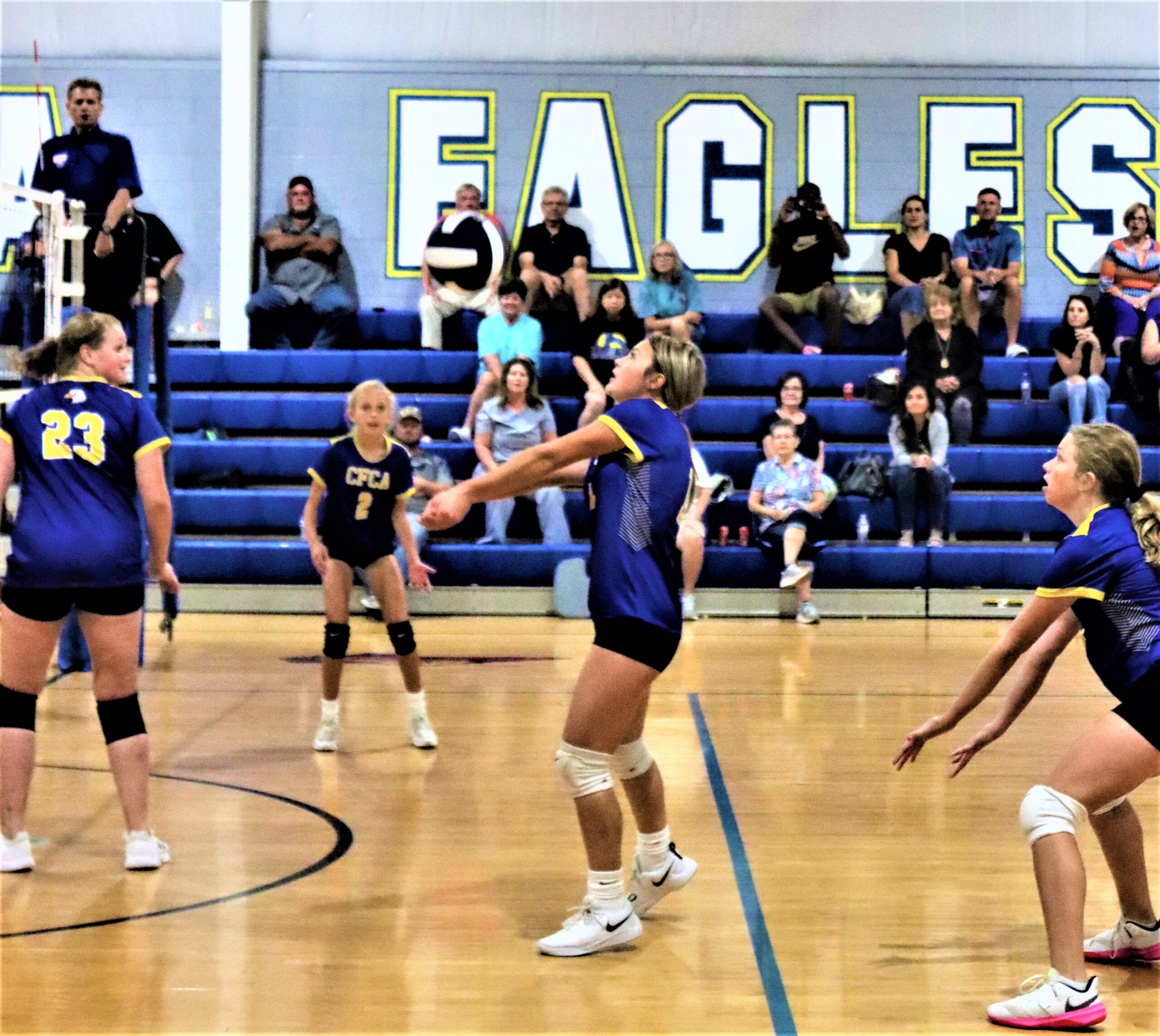 CFCA Gold comes back for middle school volleyball split