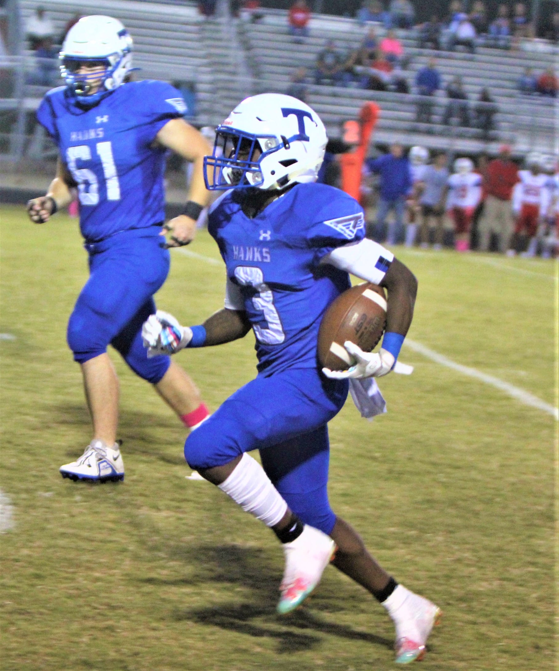 Hawks answer Homecoming challenge with 46-0 victory