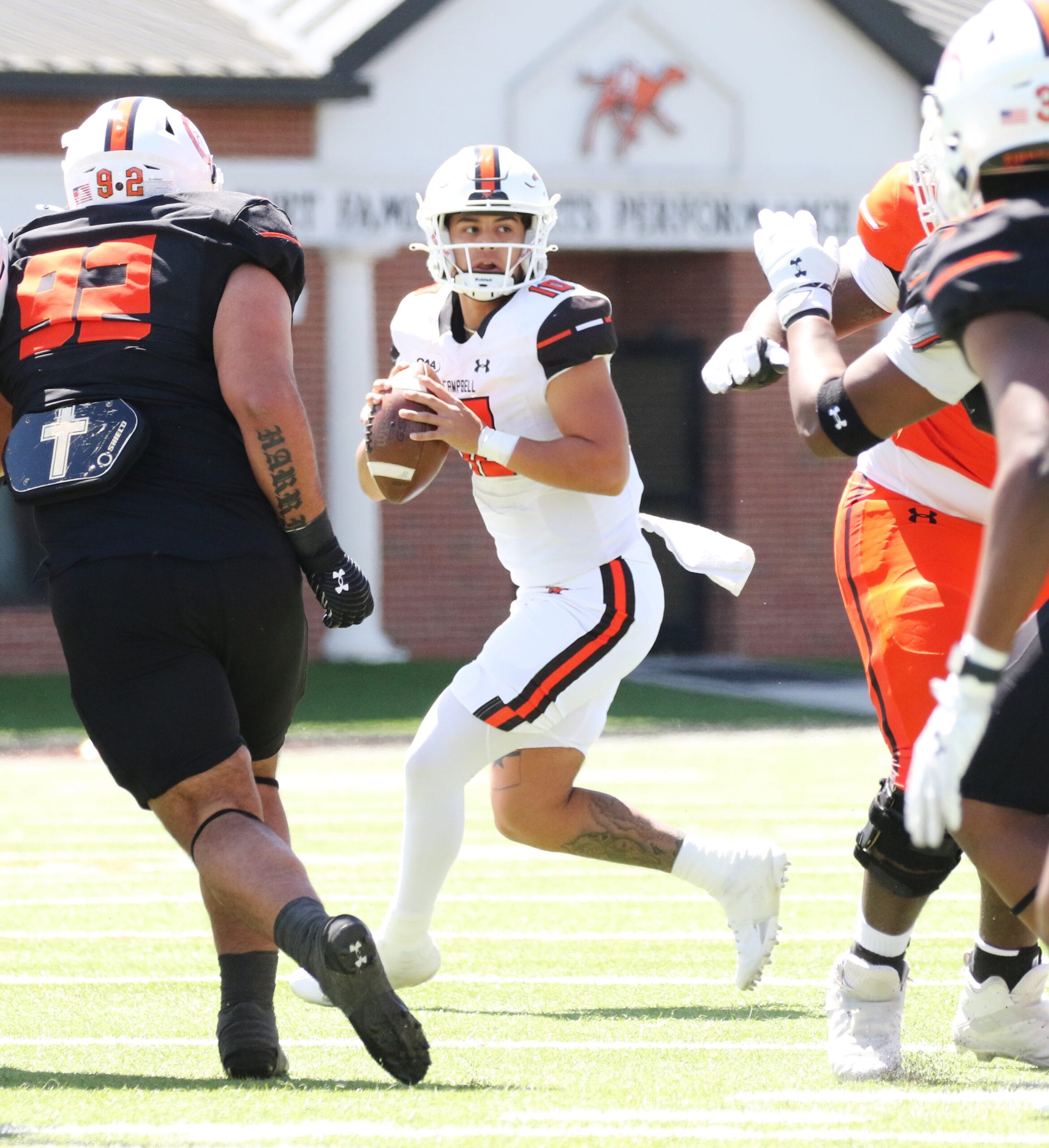 Camels hold first spring scrimmage under Harris