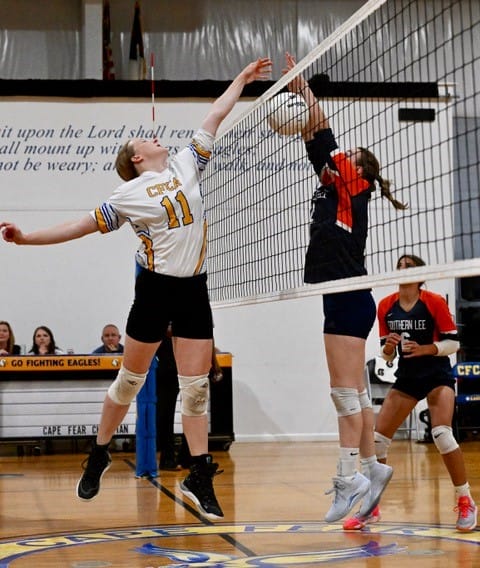 CFCA volleyball gets pair of wins on Monday as junior varsity tops Southern Lee