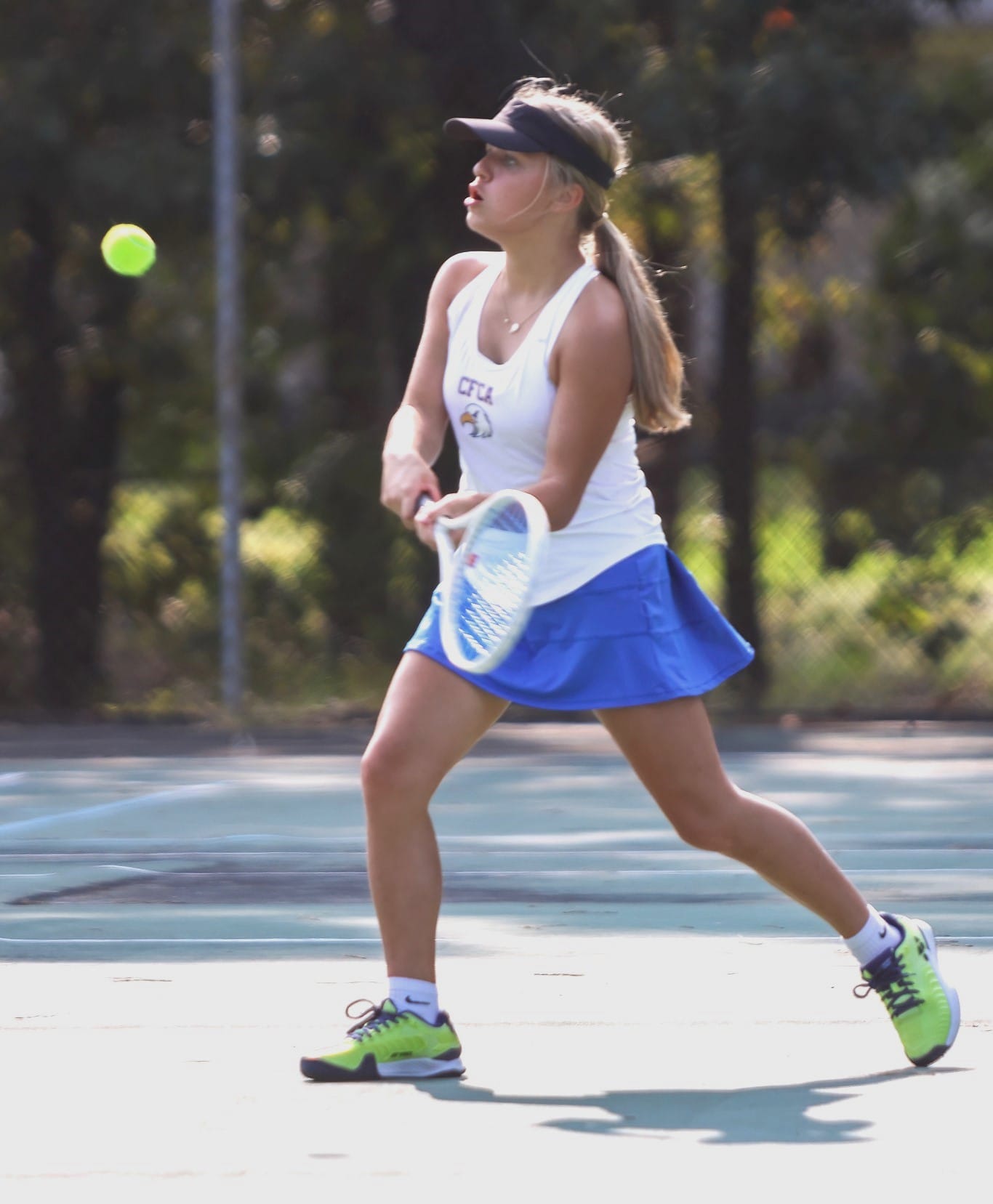 CFCA girls tennis team dominant in 9-0 win over host Fayetteville Christian