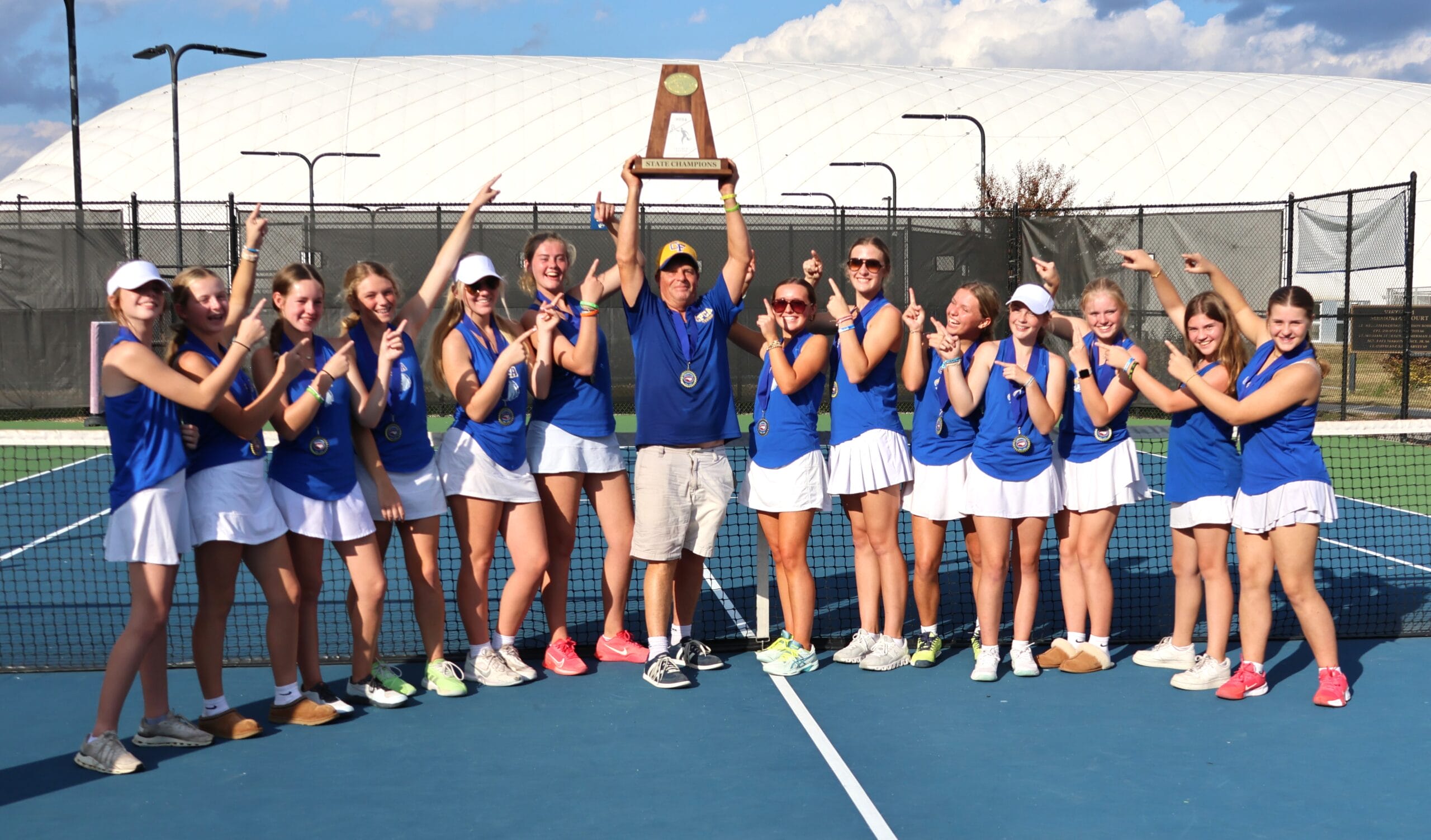 Cape Fear Christian wins NCISAA 1-A girls tennis championship vs. Lawrence