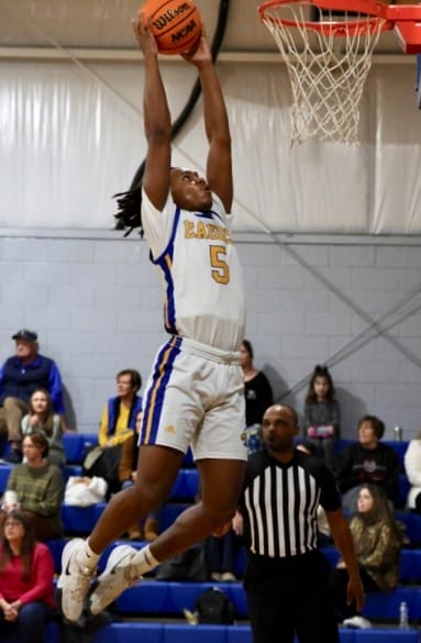 Dunkins scores 29 as CFCA varsity boys move past Lee Falcons for 70-56 MCC win