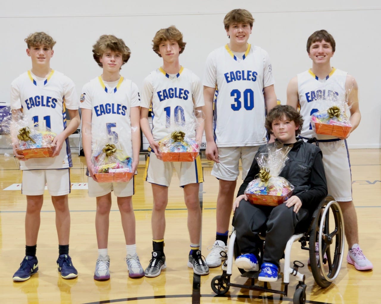 Eagles honor 8th-graders as boys improve to 10-1
