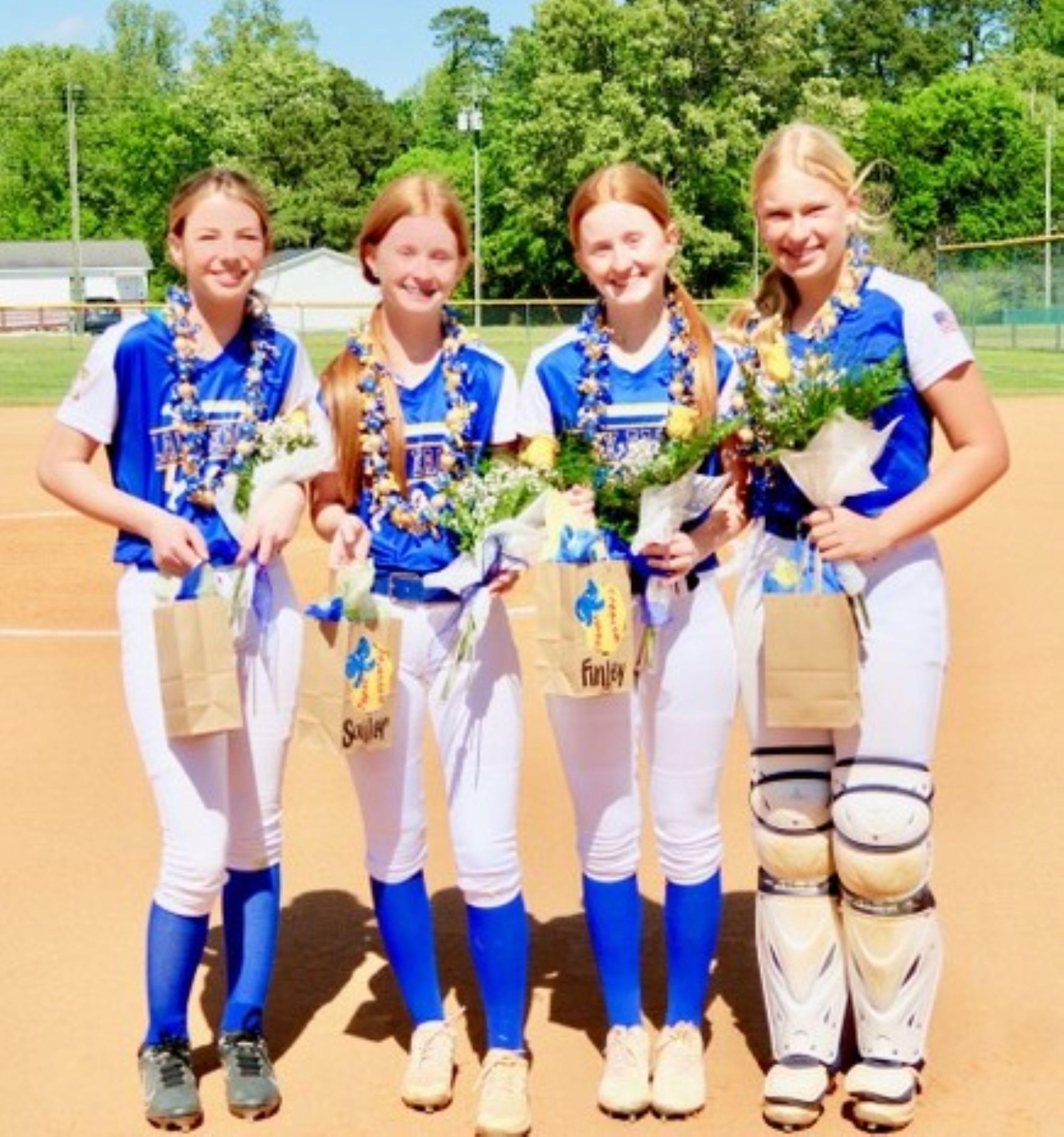 Eighth-graders recognized before 19-0 softball victory over Old Main Stream