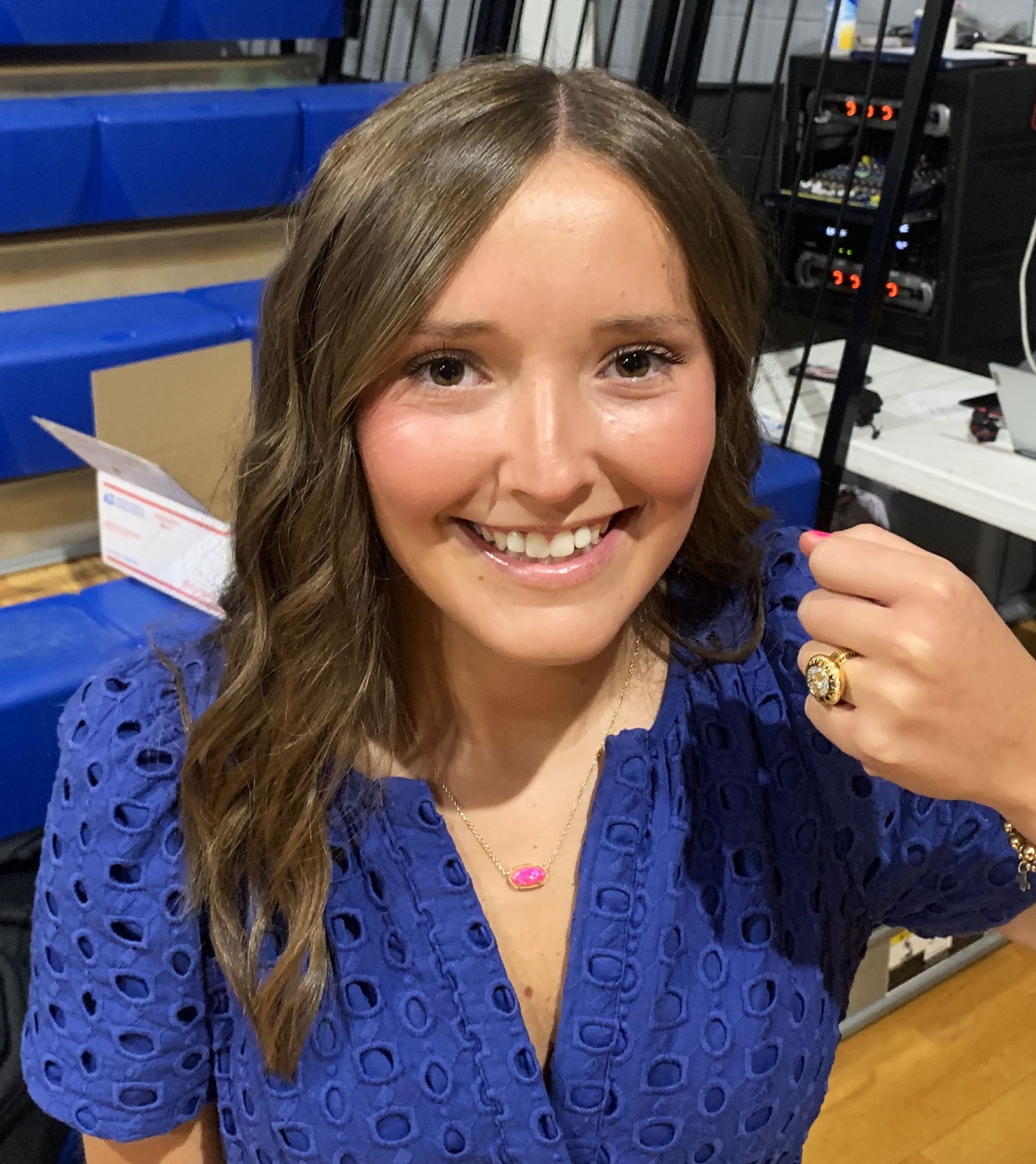State championship rings presented for girls golf, girls tennis in chapel program
